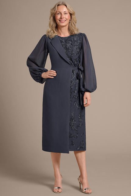 Robe Cérémonie Élégante Anthracite