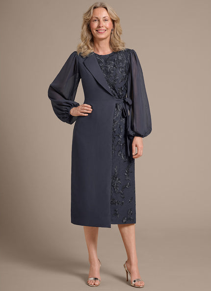 Robe Cérémonie Élégante Anthracite