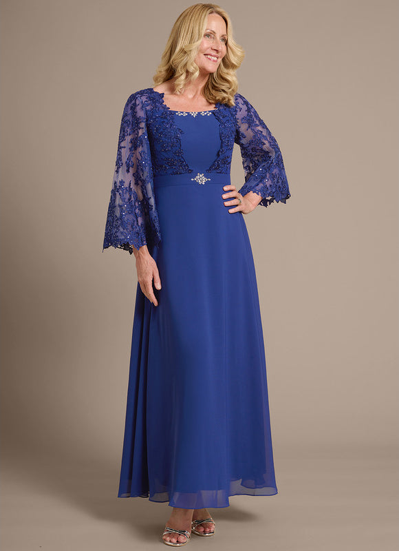 Robe Cérémonie Bleue Élégante - gallery 2