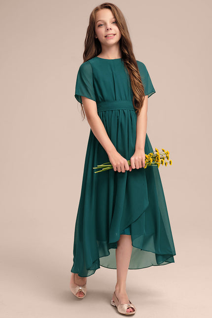 Robe Cérémonie Asymétrique Émeraude