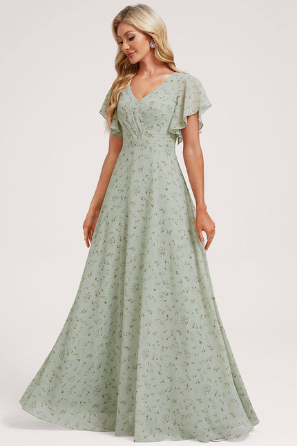 Robe Cérémonie Longue Volants Rose - gallery 3