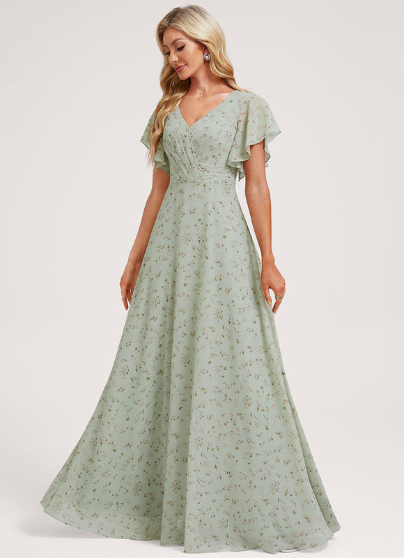 Robe Cérémonie Longue Volants Rose - gallery 3