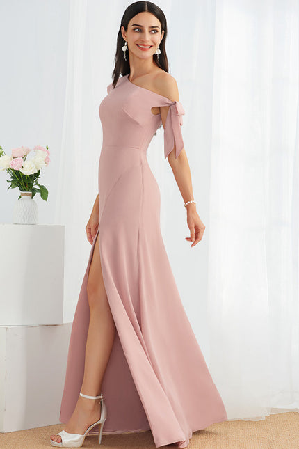 Robe Cérémonie Mousseline Rose Pâle - gallery 3