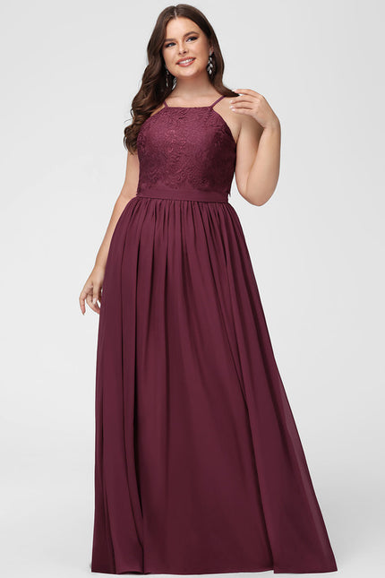 Robe Cérémonie Dentelle Bordeaux - gallery 9