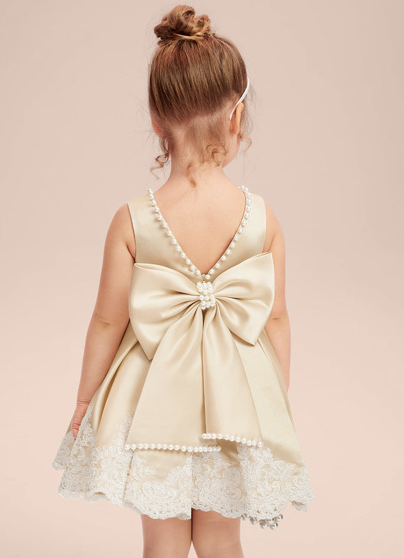 Robe Cérémonie Satinée Précieuse - gallery 8