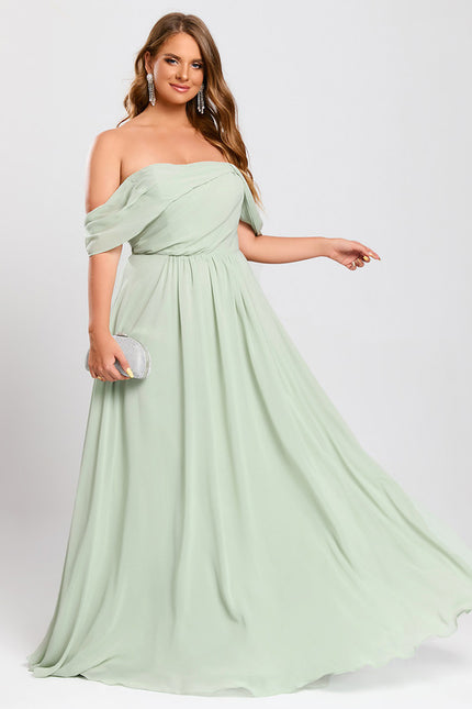 Robe Cérémonie Élégante À Décolleté - gallery 7