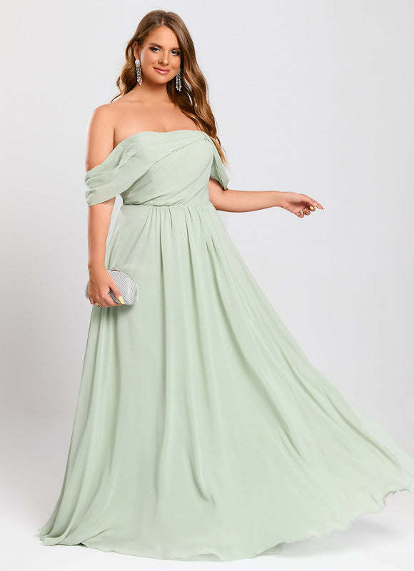 Robe Cérémonie Élégante À Décolleté - gallery 7