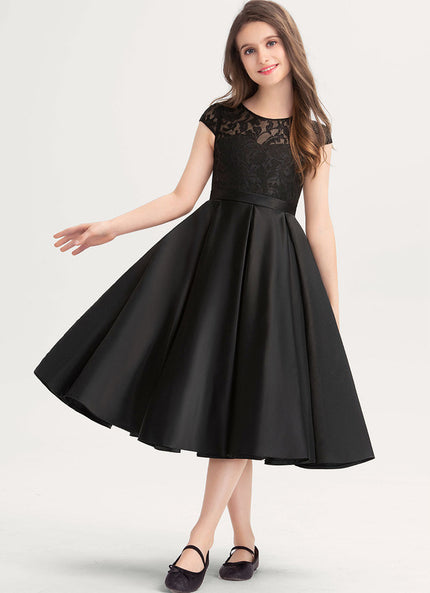 Robe Cérémonie Satin Noir