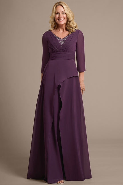 Robe Cérémonie Violette Fluide - gallery 2