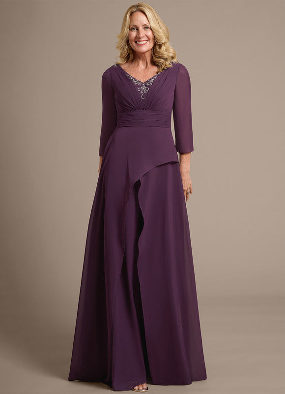 Robe Cérémonie Violette Fluide - gallery 2