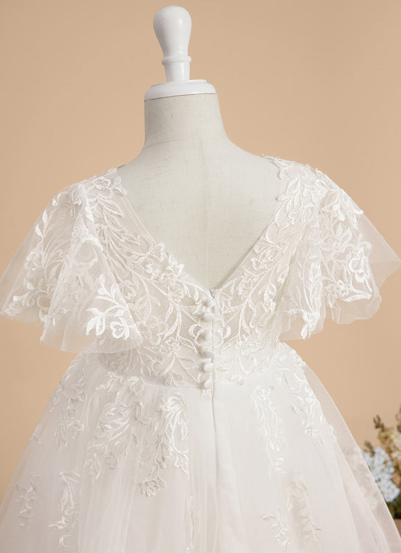 Robe Blanche Ceremonie Fille - gallery 7