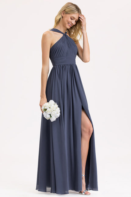 Robe Cérémonie Longue Volants Rose - gallery 2