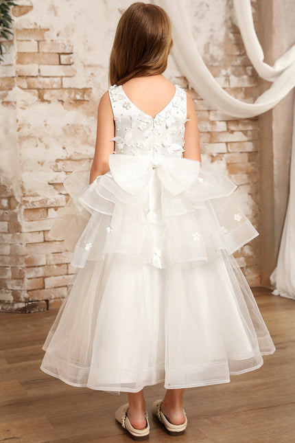 Robe Cérémonie Nuptiale Enfant Satinée - gallery 4