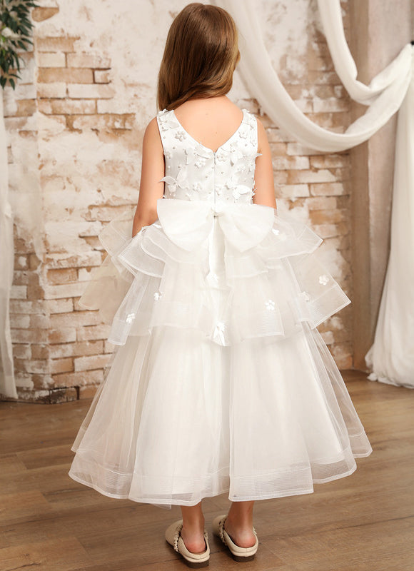 Robe Cérémonie Nuptiale Enfant Satinée - gallery 4