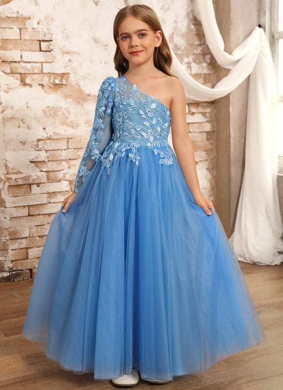 Robe Ceremonie Fille Bleu