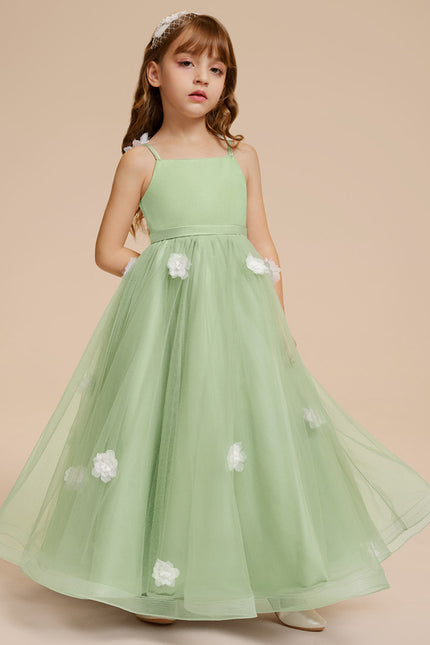 Robe Cérémonie Verte Éthérée - gallery 3