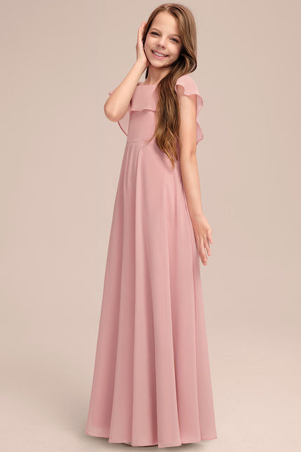 Robe Cérémonie Volants Bordeaux