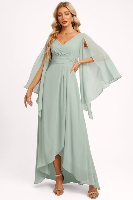 Robe Cérémonie Fluide Marine Élégante