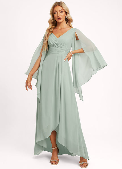 Robe Cérémonie Fluide Marine Élégante