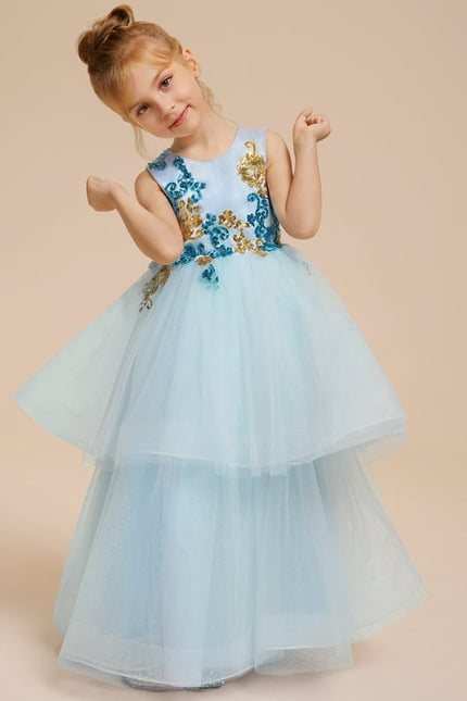 Robe Cérémonie Tulle Aqua - gallery 8