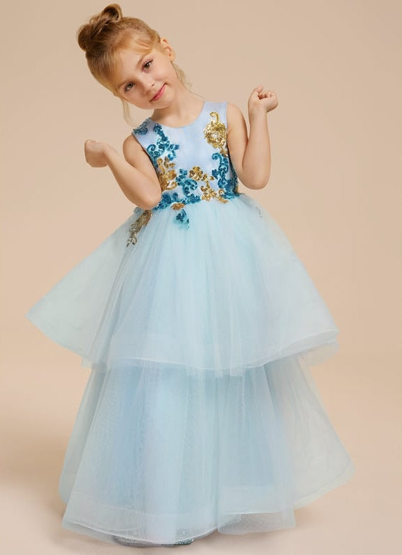 Robe Cérémonie Tulle Aqua - gallery 8