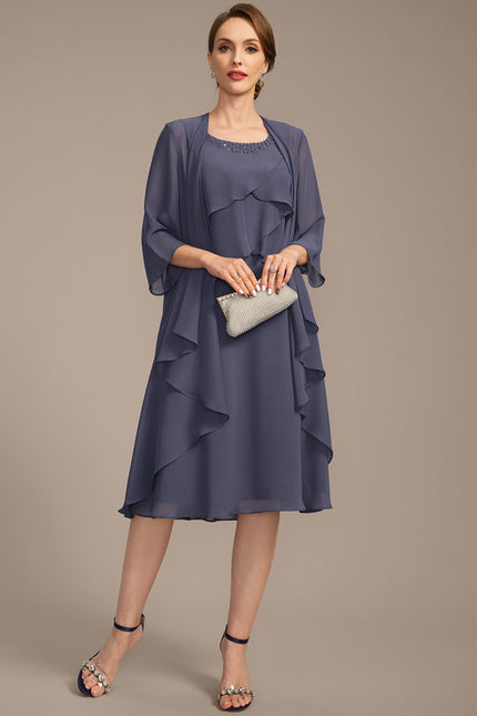 Robe Cérémonie Mousseline Fluide - gallery 2