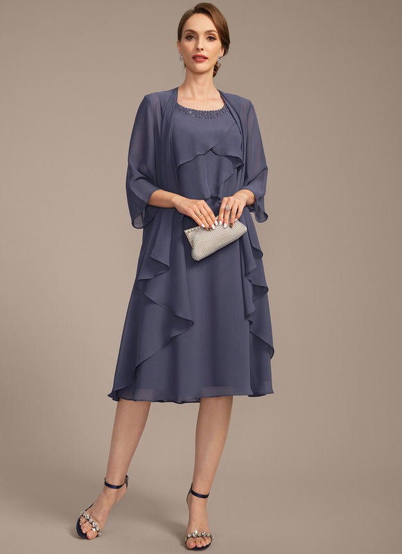 Robe Cérémonie Mousseline Fluide - gallery 2