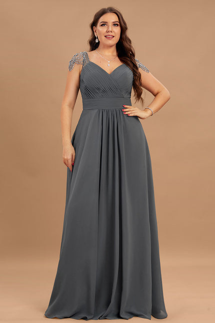 Robe Cérémonie Mousseline Charbon - gallery 8