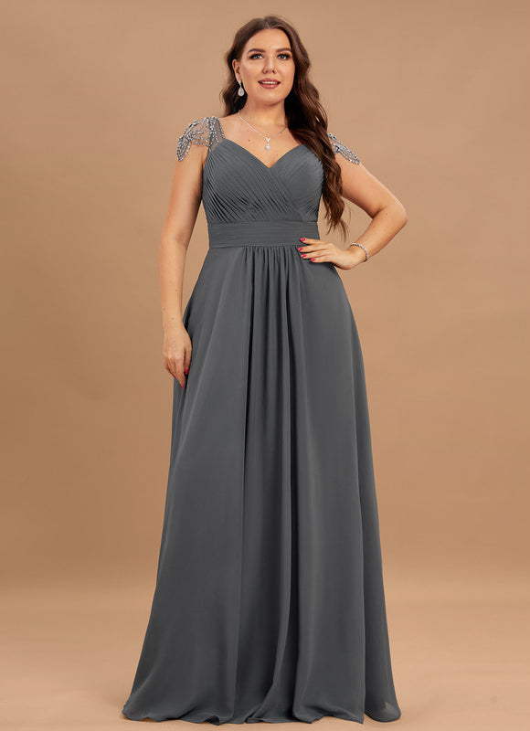 Robe Cérémonie Mousseline Charbon - gallery 8