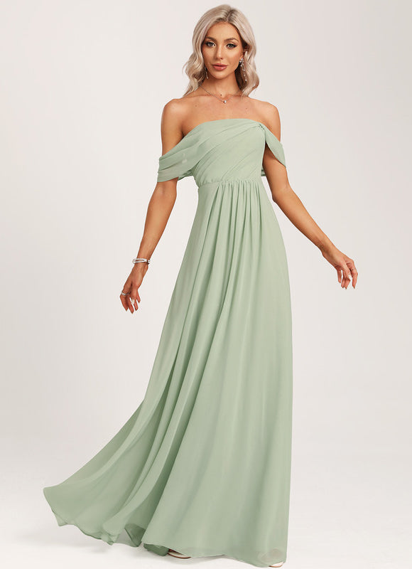 Robe Cérémonie Élégante À Décolleté - gallery 3
