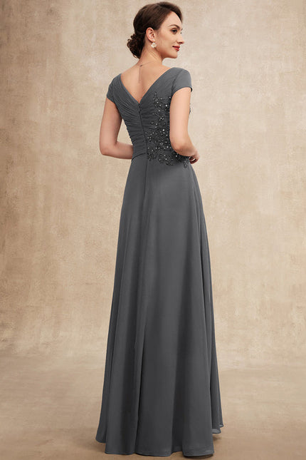 Robe Cérémonie Gris Perle Élégante - gallery 5