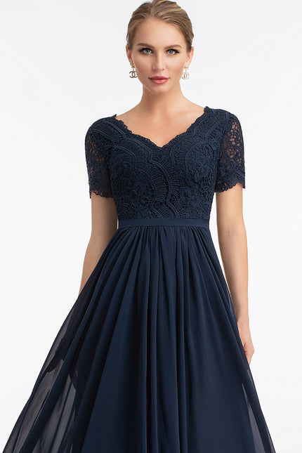 Robe Cérémonie Longue Rose Élégante - gallery 4