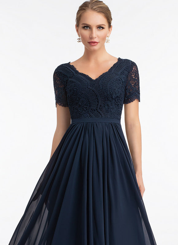 Robe Cérémonie Longue Rose Élégante - gallery 4