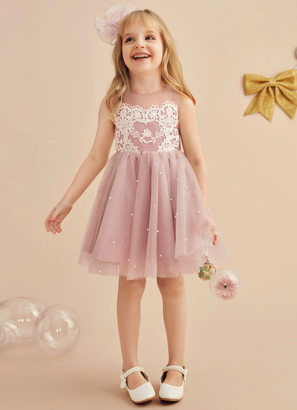 Robe Cérémonie Tulle Poudré