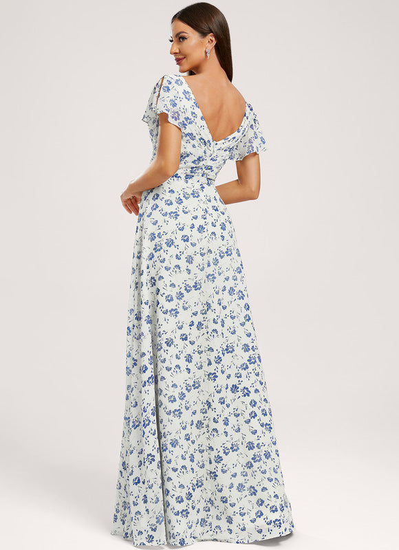 Robe Cérémonie Longue Volants Rose - gallery 4