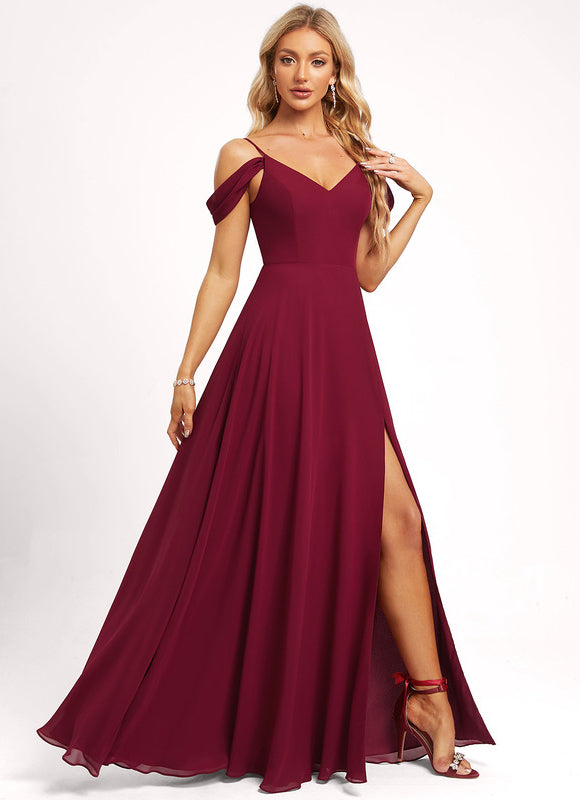 Robe Cérémonie Vaporeuse Bordeaux - gallery 7