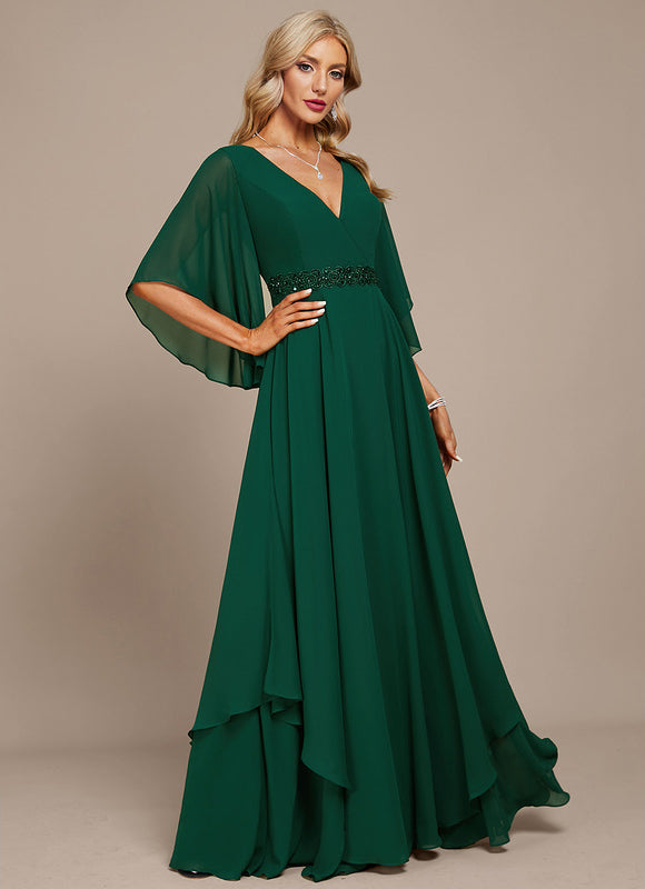 Robe Cérémonie Verte Fluide - gallery 3