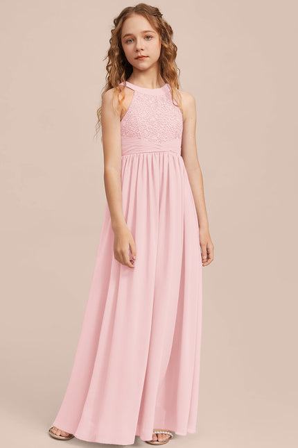 Robe Cérémonie Longue Rose Douce - gallery 4