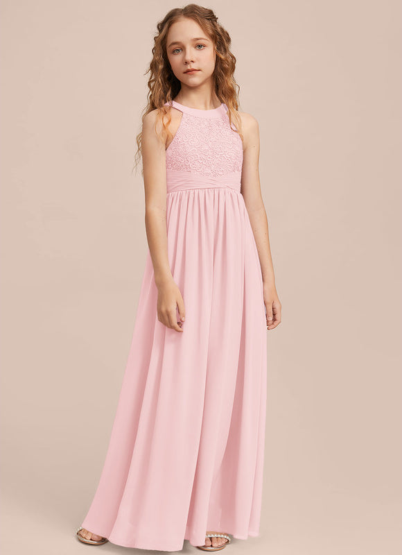 Robe Cérémonie Longue Rose Douce - gallery 4