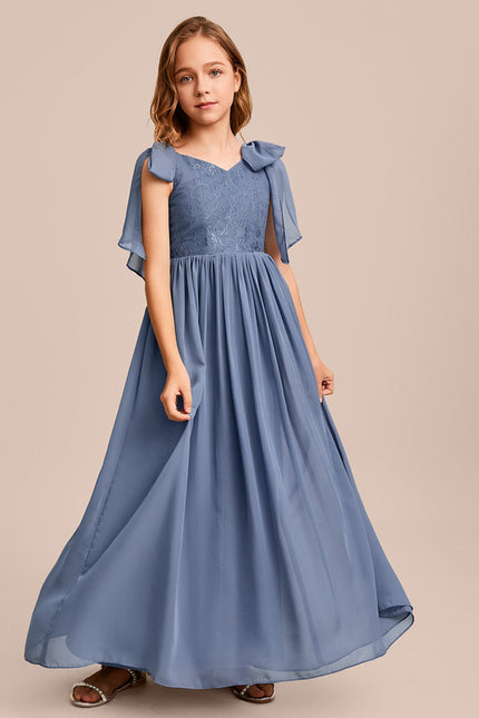 Robe Cérémonie Bleu Ciel Délicate - gallery 2