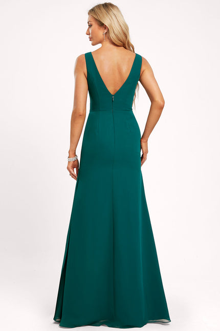 Robe Cérémonie Longue Volants Rose - gallery 4