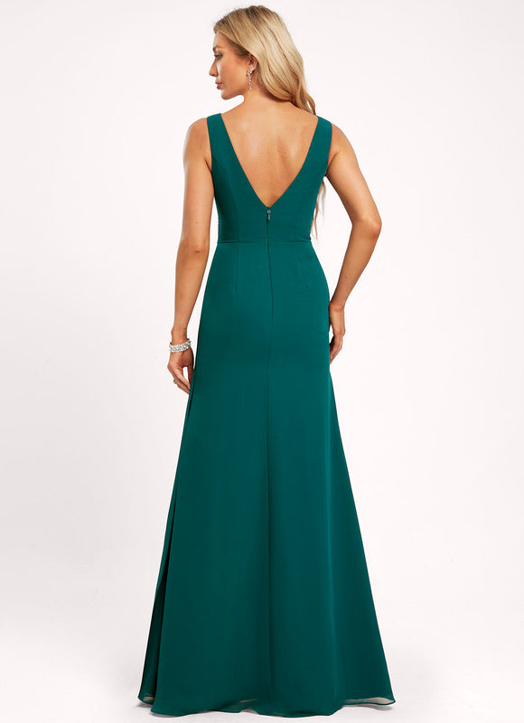 Robe Cérémonie Longue Volants Rose - gallery 4