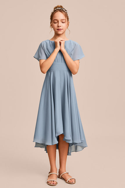 Robe Cérémonie Mousseline Marine - gallery 2