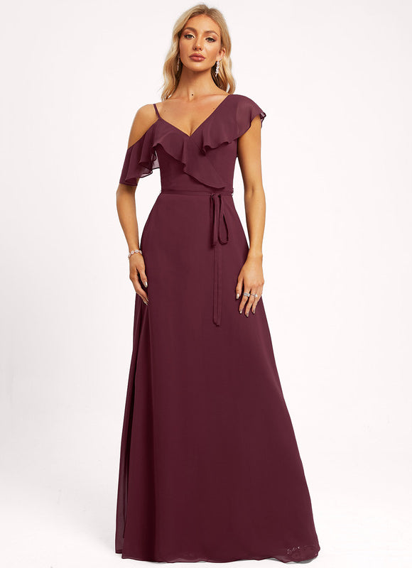 Robe Cérémonie Bourgogne À Volants - gallery 6