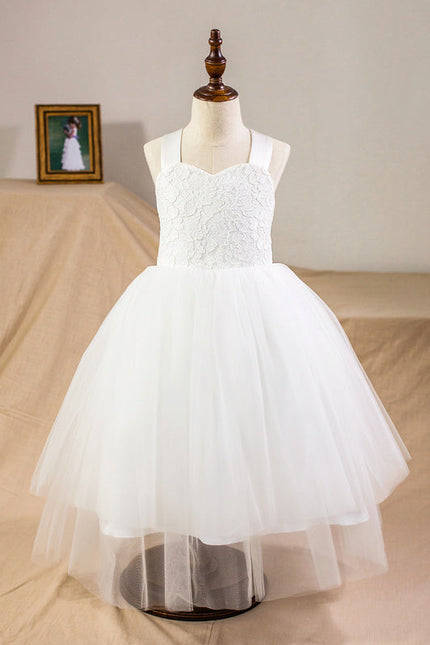Robe Cérémonie Mariage Fille Satinée - gallery 1