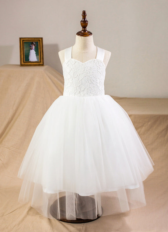 Robe Cérémonie Mariage Fille Satinée - gallery 1