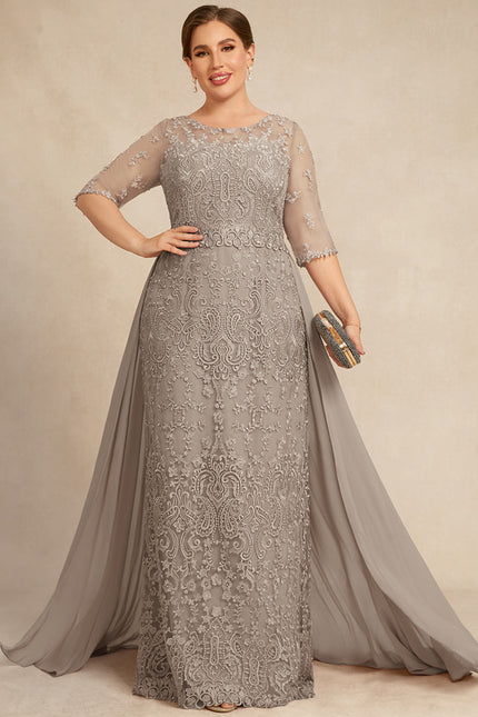 Robe Longue Ceremonie Beige - gallery 8