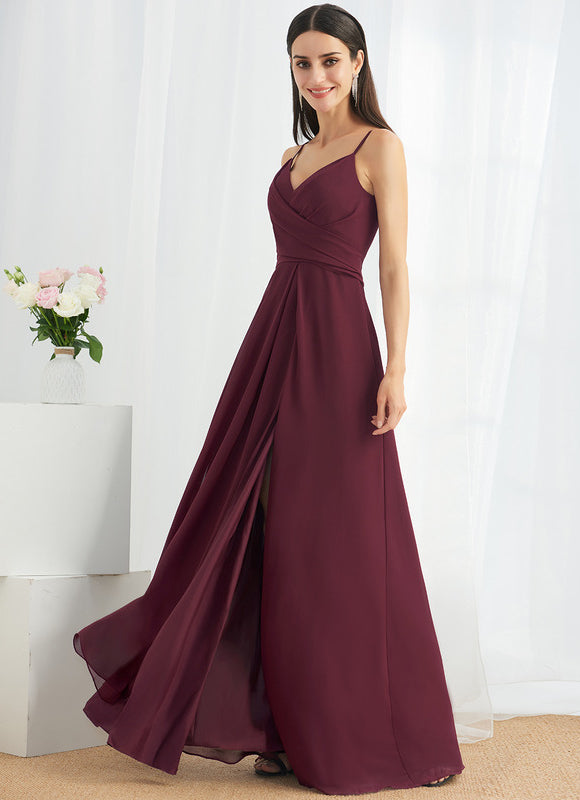 Robe Cérémonie Longue Volants Rose - gallery 3
