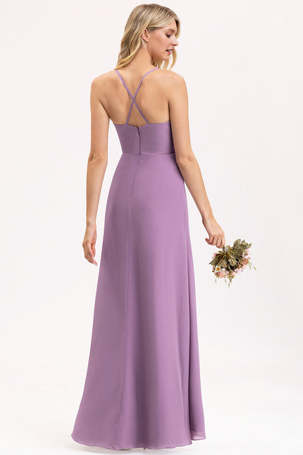 Robe Cérémonie Longue Volants Rose - gallery 7