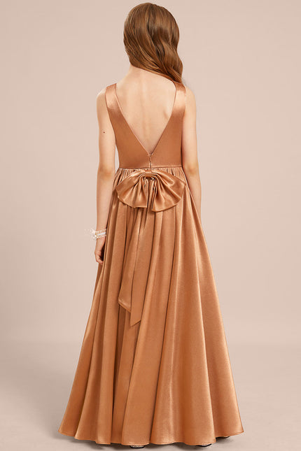 Robe Ceremonie Fille Beige - gallery 1